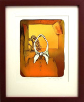 Josef Velčovský - Zakarpatská babička - grafika